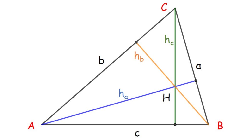 altura triangulos