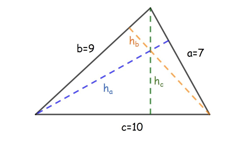 altura triangulos