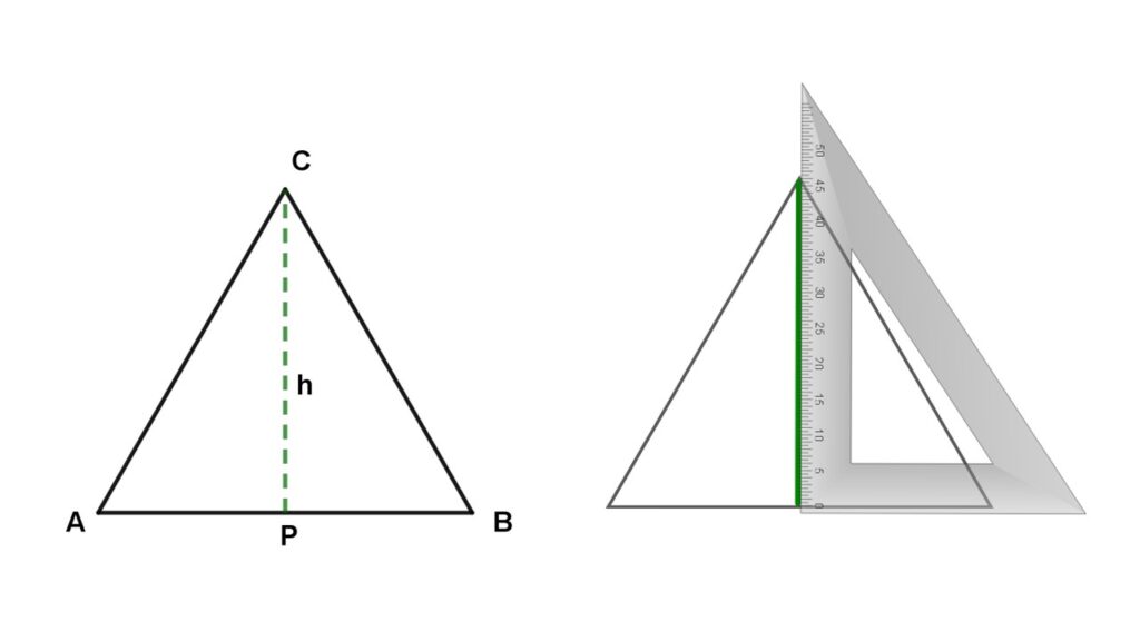 altura de triángulos