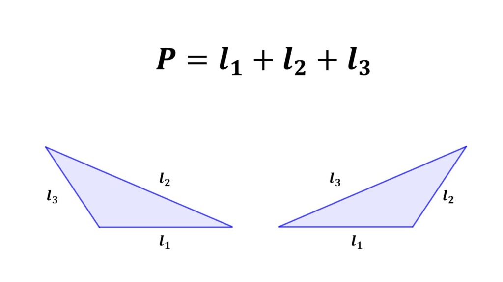 perímetro del triángulo obtusángulo