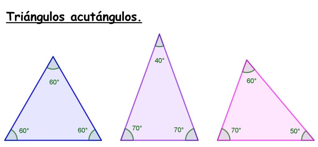 triángulo acutángulo
